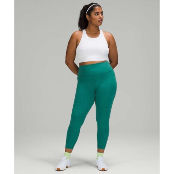 Lululemon Wunder Train High-Rise Tights Leggings 25" in Crunch Teal Lagoon 6 - Picture 1 of 4